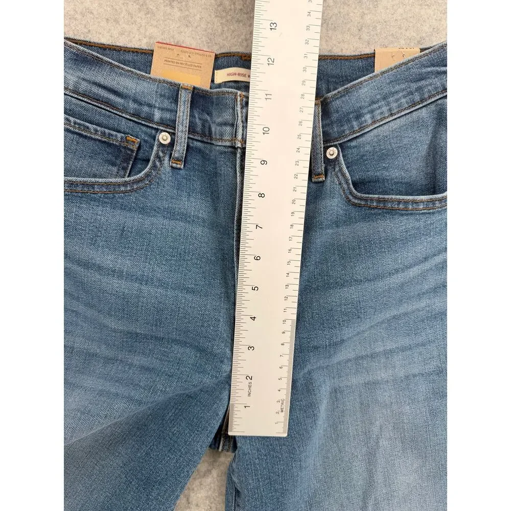 NWT Levi's Blue High-Rise Wide-Leg Jeans Size 28